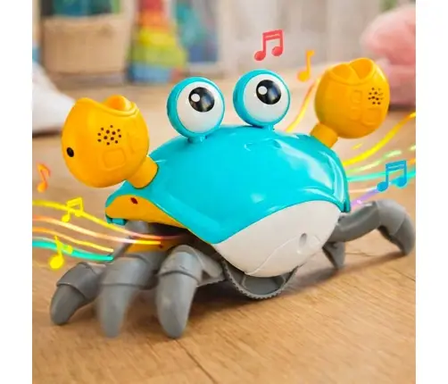 Interaktīvais krabju kāpurs ar skaņu zaļš