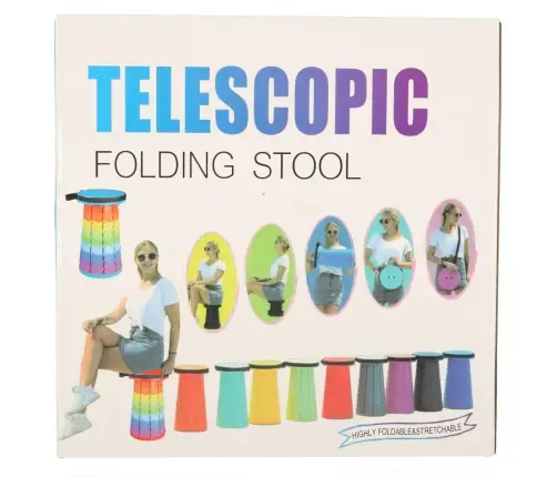 Saliekamais krēsls saliekamais taburete taburete melna