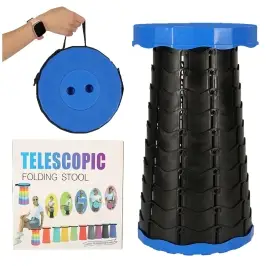 Saliekamais krēsls saliekamais taburete zils taburete Saliekamais krēsls saliekamais taburete zils taburete