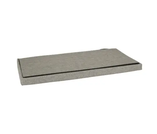 Salokāms pufs ar glabāšanas nodalījumu pelēks liels 76x38x38cm