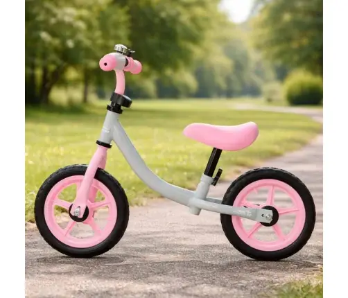 Trike Fix Balance distanču velosipēds baltā un rozā krāsā