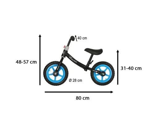 Trike Fix Balance distanču velosipēds melns un zils