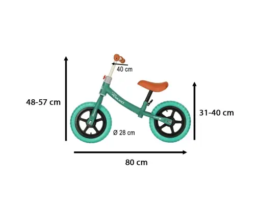 Trike Fix Balance tirkīza krāsas distanču velosipēds