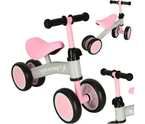 Trike Fix Tiny cross-country tricikls rozā krāsā
