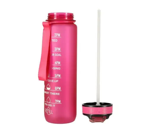 Ūdens pudele bidons 1l rozā