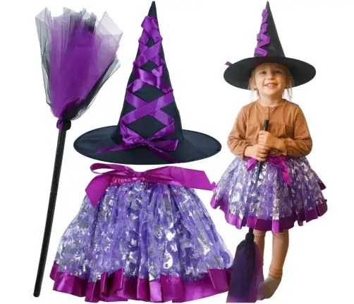 Raganu raganas kostīms 3 gabali violets