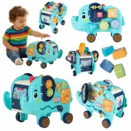 Interaktīvais montessori ziloņu šķirotājs 26cm āmurs