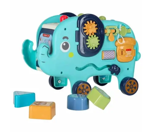 Interaktīvais montessori ziloņu šķirotājs 26cm āmurs