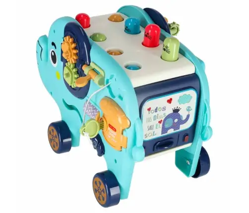 Interaktīvais montessori ziloņu šķirotājs 26cm āmurs