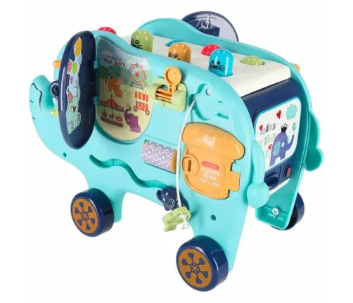 Interaktīvais montessori ziloņu šķirotājs 26cm āmurs
