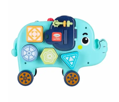 Interaktīvais montessori ziloņu šķirotājs 26cm āmurs