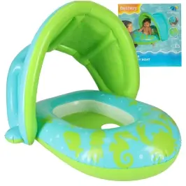 BESTWAY 34091 Piepūšamais pontons ar nojumi zaļš