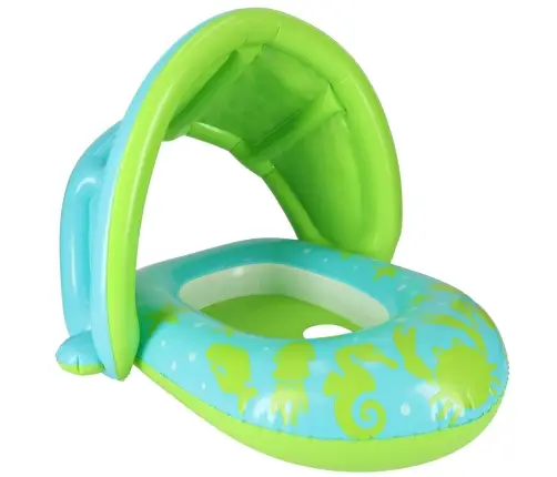BESTWAY 34091 Piepūšamais pontons ar nojumi zaļš