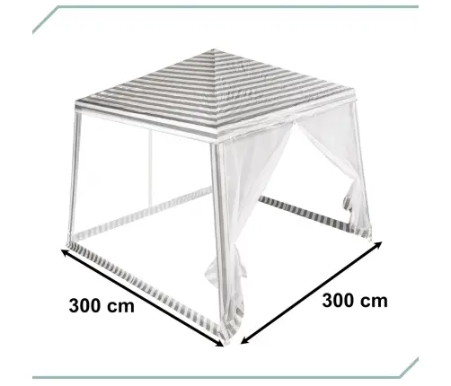 Telts dārza ballīšu paviljons komerciāla lapene balta 2.4X2.4m