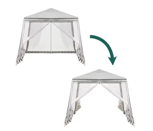 Telts dārza ballīšu paviljons komerciāla lapene balta 2.4X2.4m