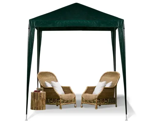 Zaļā komerciālo pasākumu paviljona telts 2x2