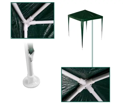 Zaļā komerciālo pasākumu paviljona telts 2x2