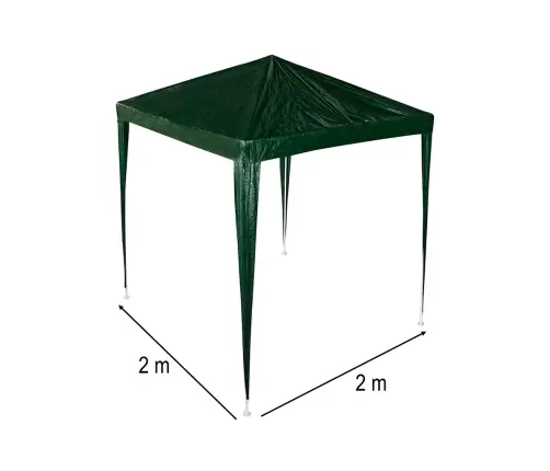 Zaļā komerciālo pasākumu paviljona telts 2x2