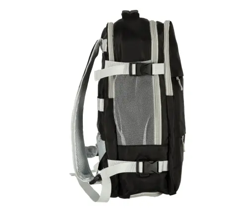 Ceļojumu mugursoma lidmašīnai ūdensizturīgs USB kabelis 45x16x28cm melns