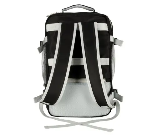 Ceļojumu mugursoma lidmašīnai ūdensizturīgs USB kabelis 45x16x28cm melns