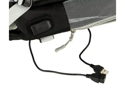 Ceļojumu mugursoma lidmašīnai ūdensizturīgs USB kabelis 45x16x28cm melns