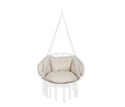 Stārķa ligzdas spilvens ecru