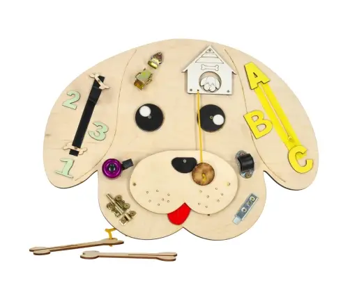 Koka manipulatīvais dēlis suns 49x37x6,5