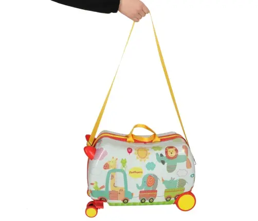 Bērnu ceļojuma koferis uz riteņiem astoņkājis