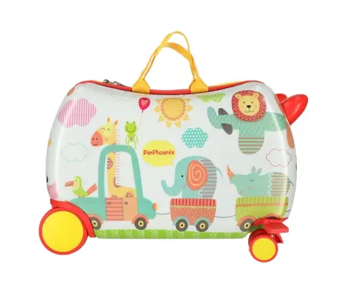Bērnu ceļojuma koferis uz riteņiem astoņkājis