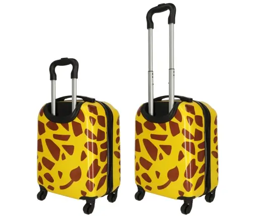 Bērnu ceļojumu koferis uz riteņiem ar žirafi