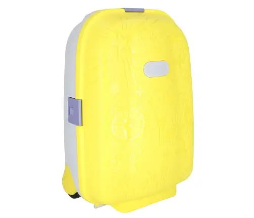 Bērnu ceļojumu koferis uz riteņiem rokas bagāžai dzeltens