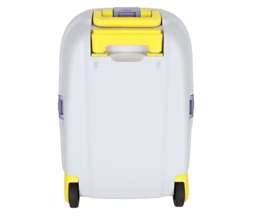 Bērnu ceļojumu koferis uz riteņiem rokas bagāžai dzeltens