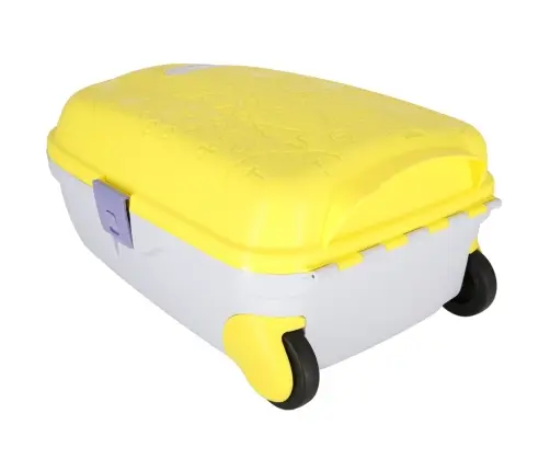 Bērnu ceļojumu koferis uz riteņiem rokas bagāžai dzeltens