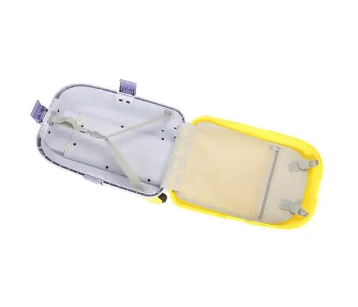 Bērnu ceļojumu koferis uz riteņiem rokas bagāžai dzeltens