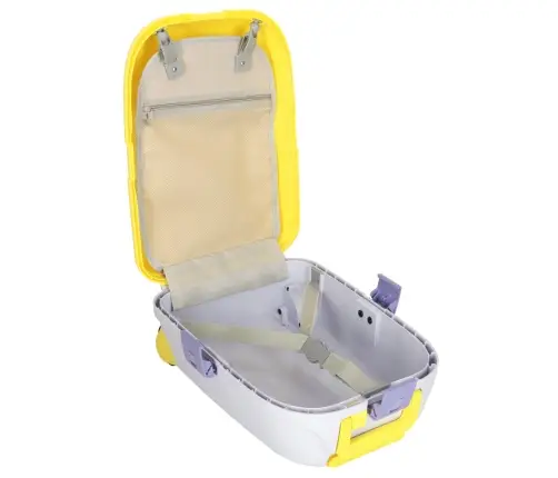 Bērnu ceļojumu koferis uz riteņiem rokas bagāžai dzeltens