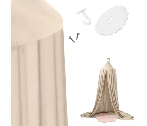 Nojume aizkars tipi telts karājas bēšs