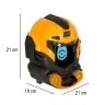 Mērķa šaušanas robota galvas arcade spēle komplekts pistole + bumbiņas