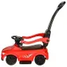 3-in-1 auto ratiņi ar skaņu, gaismām, sarkanā krāsā