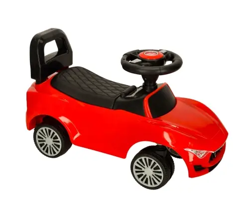 Bērnu ratiņi ar skaņu un gaismām sarkans