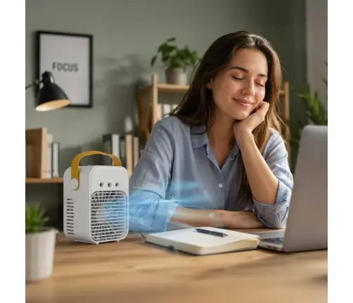 Gaisa kondicionieris ventilators mitrinātājs sudrabs