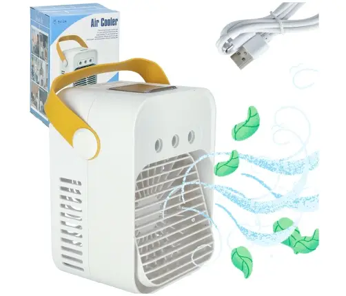 Gaisa kondicionieris ventilators mitrinātājs sudrabs