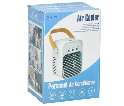 Gaisa kondicionieris ventilators mitrinātājs sudrabs