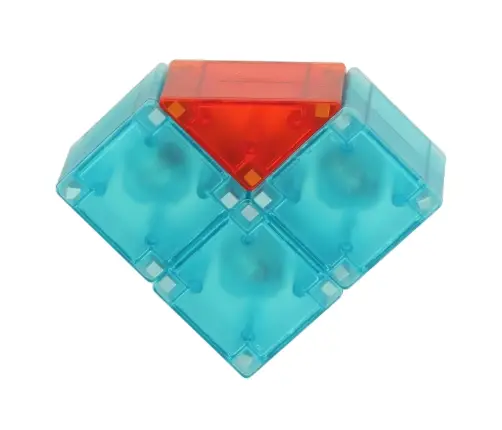 3D būvniecības magnētiskie ķieģeļi LED spīd 32 el.