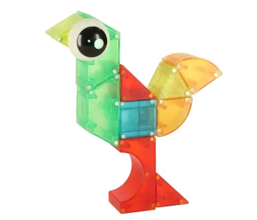 3D būvniecības magnētiskie ķieģeļi LED spīd 32 el.