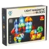 3D būvniecības magnētiskie ķieģeļi LED spīd 32 el.