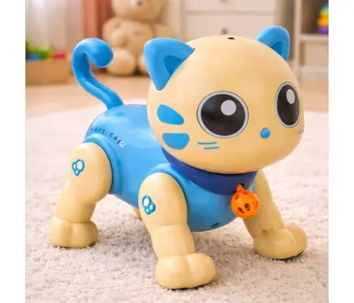 RC kaķu robots ar tālvadības pulti lec dzied debesis