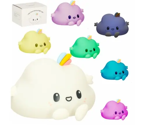 Silikona nakts gaismas RGB mākonis