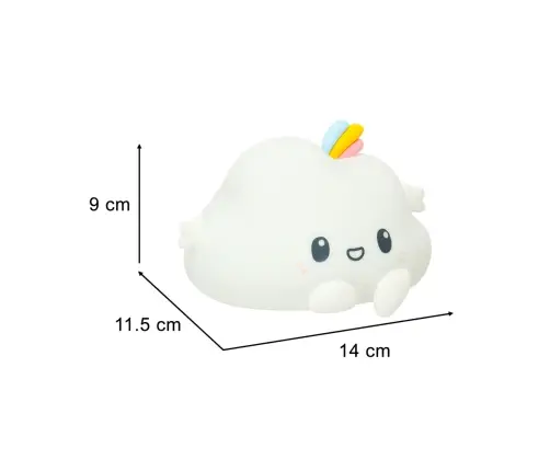 Silikona nakts gaismas RGB mākonis