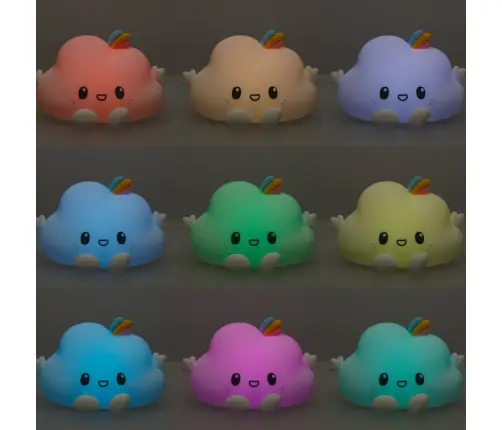 Silikona nakts gaismas RGB mākonis