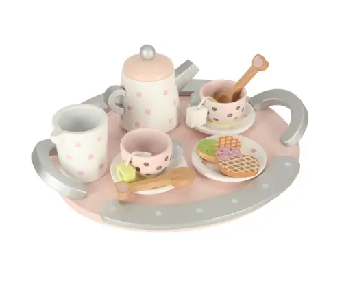 Lulilo Kafijas tējas servīzes koka komplekts